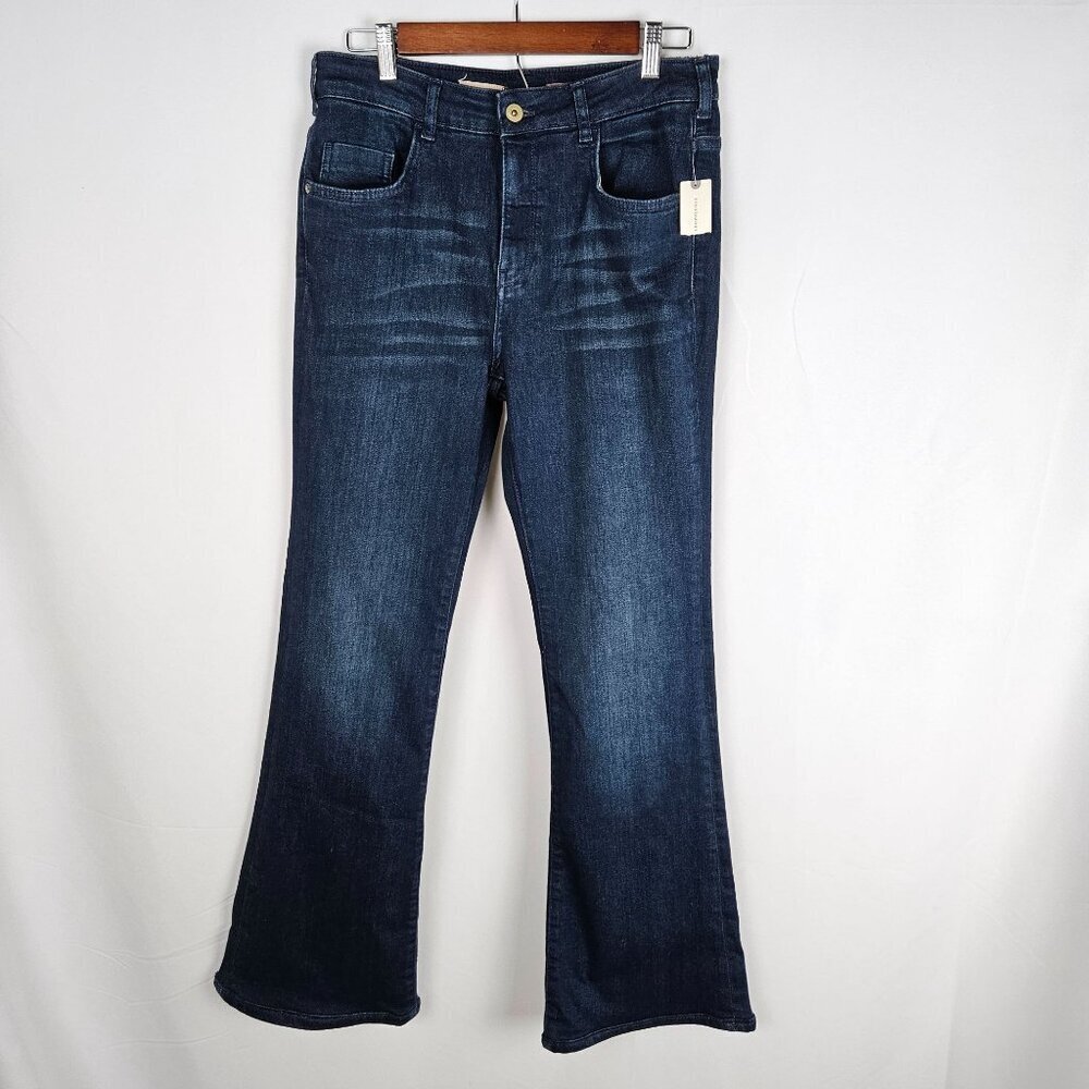 NEW Anthropologie's Pilcro Demilune Boot Jeans Size 31 Darker Wash Cowgirl - Picture 6 of 16